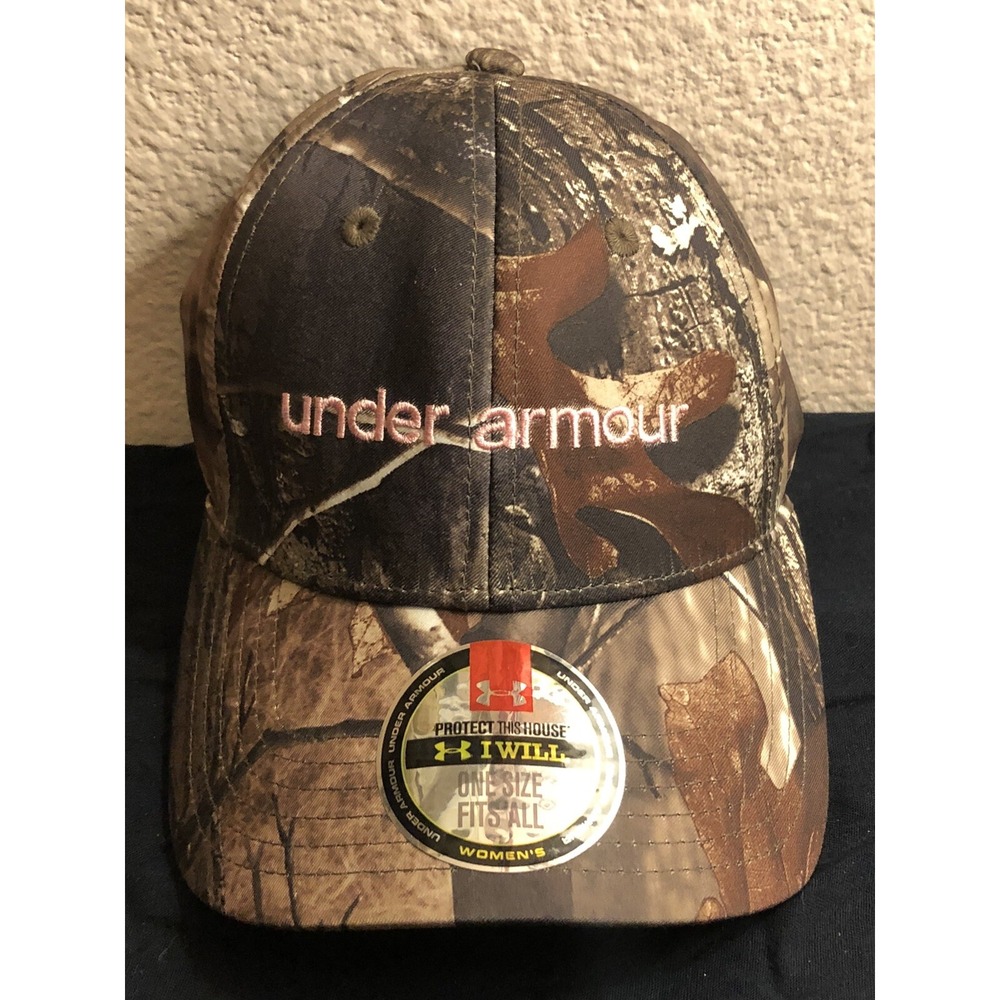 Under Armour PROTECT THIS HOUSE I WILL - Women's Camo Hat Pink Embroidery- NEW